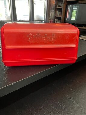 Lustro-Ware Retro Red Bread Box